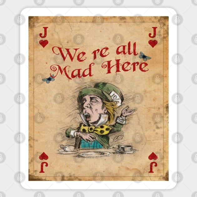 Mad Hatter Sticker by tfortwo